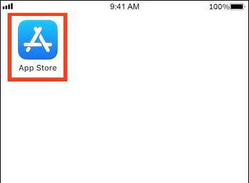スマートフォンのホーム画面にあるアプリストアのアイコン